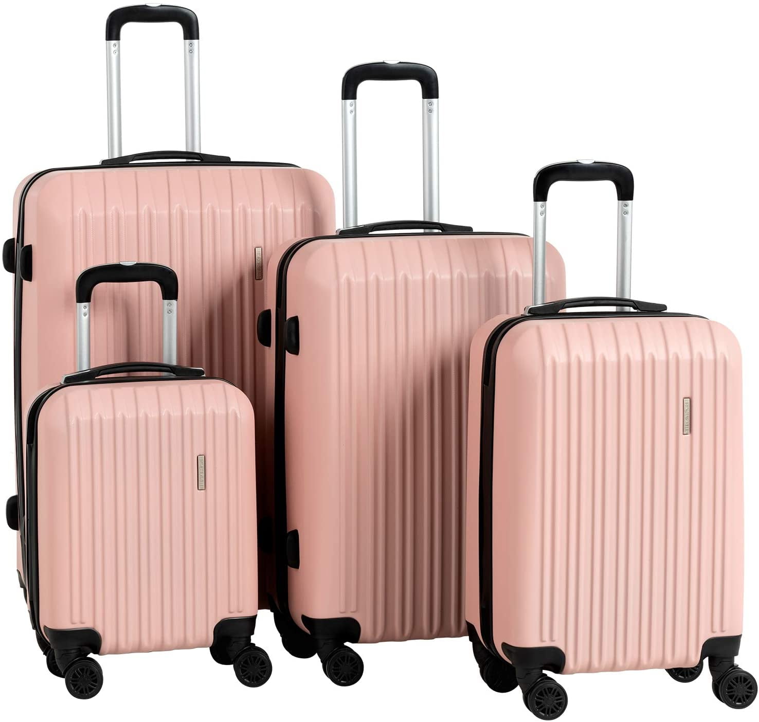 Mojo Licensing MLB St. Louis Cardinals 24 x 15 x 9.5 Pink Polycarbonate  Hardshell Suitcase Set (2-Bag) at