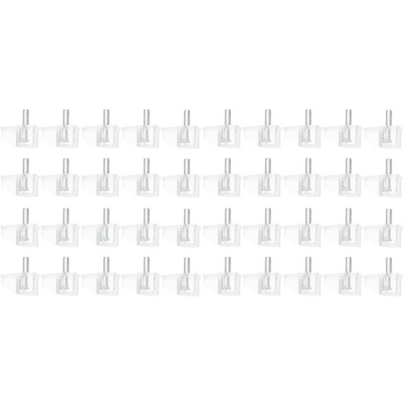 Cupboard Shelf Pegs Kitchen Cabinet Support Nail Plastic Shelves Holders Bracket 40 Pcs