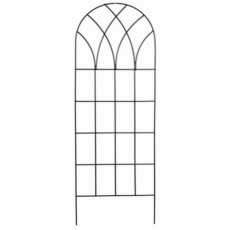 Gardman 48 in. H Black Steel Garden Trellis