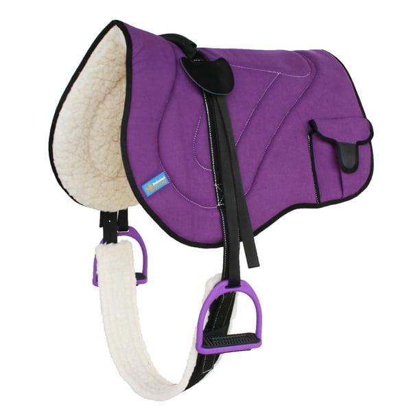 Horse SADDLE PAD Western Trail Fleece Padded Adjustable Bareback Pad