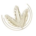 thumbnail image 1 of Decoración de pared Jadeshay escultura de pared de metal dorado Hierro A, 1 of 8