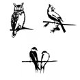 thumbnail image 1 of 3Pcs Animals Bird Silhouette On Branch Artwork Garden Decoration Sunnimix Silueta de animales, 1 of 8
