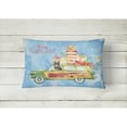 thumbnail image 2 of Carolines Treasures CK2420PW1216 Merry Christmas Scottish Terrier Canvas Fabric Decorative Pillow  12H x16W multicolor, 2 of 3