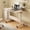 White Maple, variant on Gravee Mobile Stading Desk With Wheels, Sit Stand Desk For Small Space, Foldable Small Computer Rolling Desk Adjustable Height For Home Office