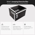 thumbnail image 2 of Fitvids 3-in-1 Rotatable Plyometric Jump Box, Jumping Exercise Trainer with Anti Slip Surface & High Density Foam, Fitness Training, Easy to Clean, 20" × 24" × 30", 16LBS, Black/White, 2 of 11