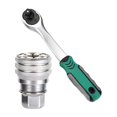 thumbnail image 3 of Llave de tubo ajustable Sharpla 10 a 19 mm Taladro eléctrico Verde 72 dientes, 3 of 8