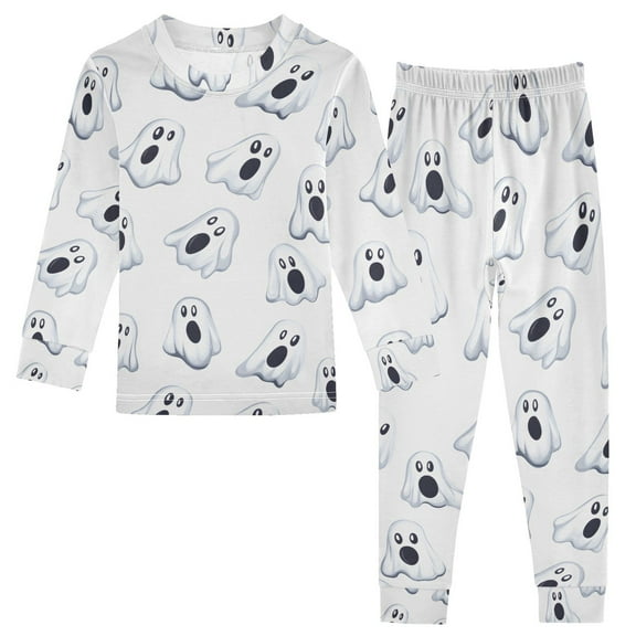joogoo Cute Ghost 2 Piece Long Sleeve Tee and Pants Cotton Pajama Set 5Y