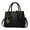 Black, variant on Purses and Handbags for Women Fashion PU Leather Satchel Shoulder Bags Solid Color Office Work Tote Crossbody Bag