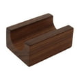 thumbnail image 1 of Tnarru Sushi Holder Stand Wooden Sushi Holder Serving Platter Multifunction Taco Rack Taco Plate for Restaurant Events Parties Table U shape dark wood, 1 of 8