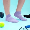 thumbnail image 6 of BambooMN Unisex Mens and Womens Quarter Socks Made of Rayon from Bamboo - Lavender - 4 Pairs - Large, 6 of 7
