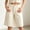 White, variant on Josdec Women's Solid Color Pleated High Waist Knee‑Length Bermuda Shorts Casual Five‑Quarter Wide Leg Shorts with Pockets for Summer Daily Wear