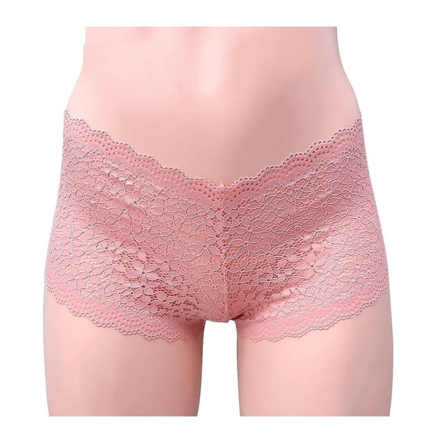 Bóxer Secret Treasures para Mujer, Encaje Rosa Talla CH