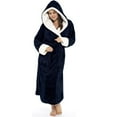 thumbnail image 3 of Peignoir Doux en Peluche à Capuche pour Femmes TIMIFIS, Peignoir en Molleton Chaud, Peignoir d'Hiver en Molleton Chaud, Long Peignoir en Peluche Doux et Confortable pour Spa, Complexe Hôtelier et Hôtel, Peignoir Printemps/été, 3 of 5
