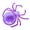 Purple, variant on LJMsdf Halloween Spider Candy Bowl, Orange Plastic Spider-Shaped Snack Dish for Party Treats, Fruits & Table Decor