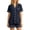 Black&&100, variant on CONROSES Womens 2 Peice Pajama Sets Casual Solid Short Sleeve Pjs Tops Shorts Loungewear Sets Cozy Nightwear Sleepwear