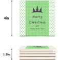 thumbnail image 3 of FMSHPON Merry Christmas and Happy New Year Set of 6 Coaster for Drinks, Absorbent Ceramic Stone Coasters Cup Mat with Cork Base for Home Kitchen Room Coffee Table Bar Decor, 3 of 4