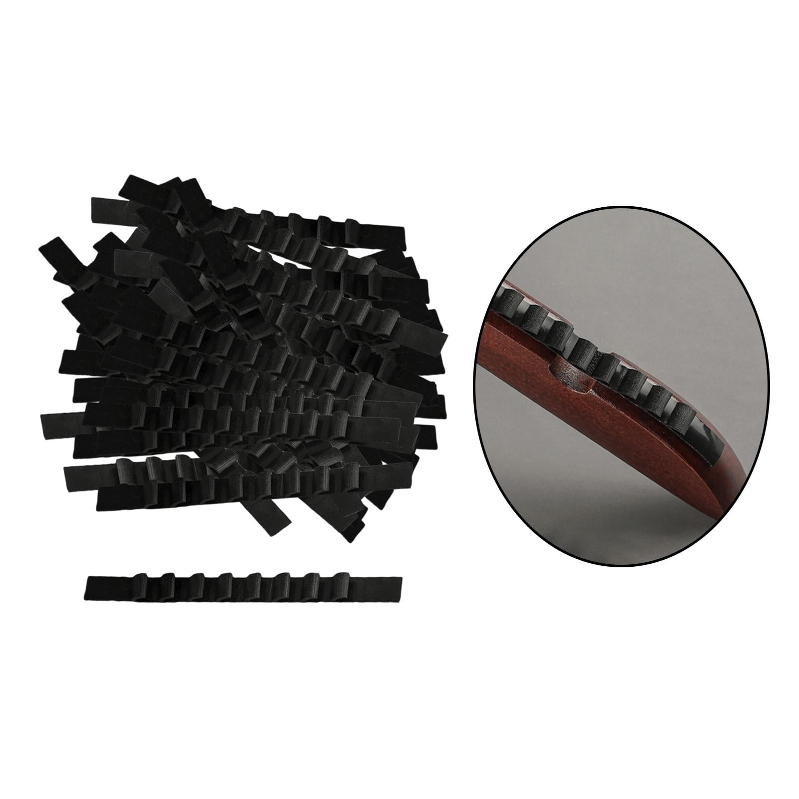 100 Pack Non Rubber Hanger Grips Clear Adhesive Clothes Hanger Strips