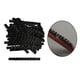 thumbnail image 3 of 100 tiras de silicona para perchas con aletas, correa para el hombro, agarre adhesivo para ropa Negro 6x70mm, 3 of 9