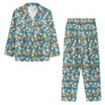 thumbnail image 6 of FOR U DESIGNS Easter Rabbit Womens Button Down Pajama Sets Long Sleeve Button Up Pajamas for Women 2 Pack Size 4XL Jogger Loungewear Pants and Tops Sleepwear Pjs, 6 of 7