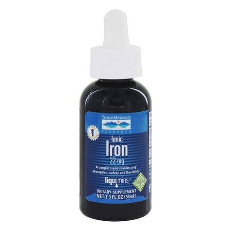 Trace Minerals Research - liquide ionique Fer 22 mg. - 2 oz.