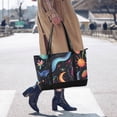 thumbnail image 4 of FORMRS Canvas Laptop Tote Bag for Women with 15.6" Computer Compartments Shoulder Handbag, Zodiac Stars, 4 of 7