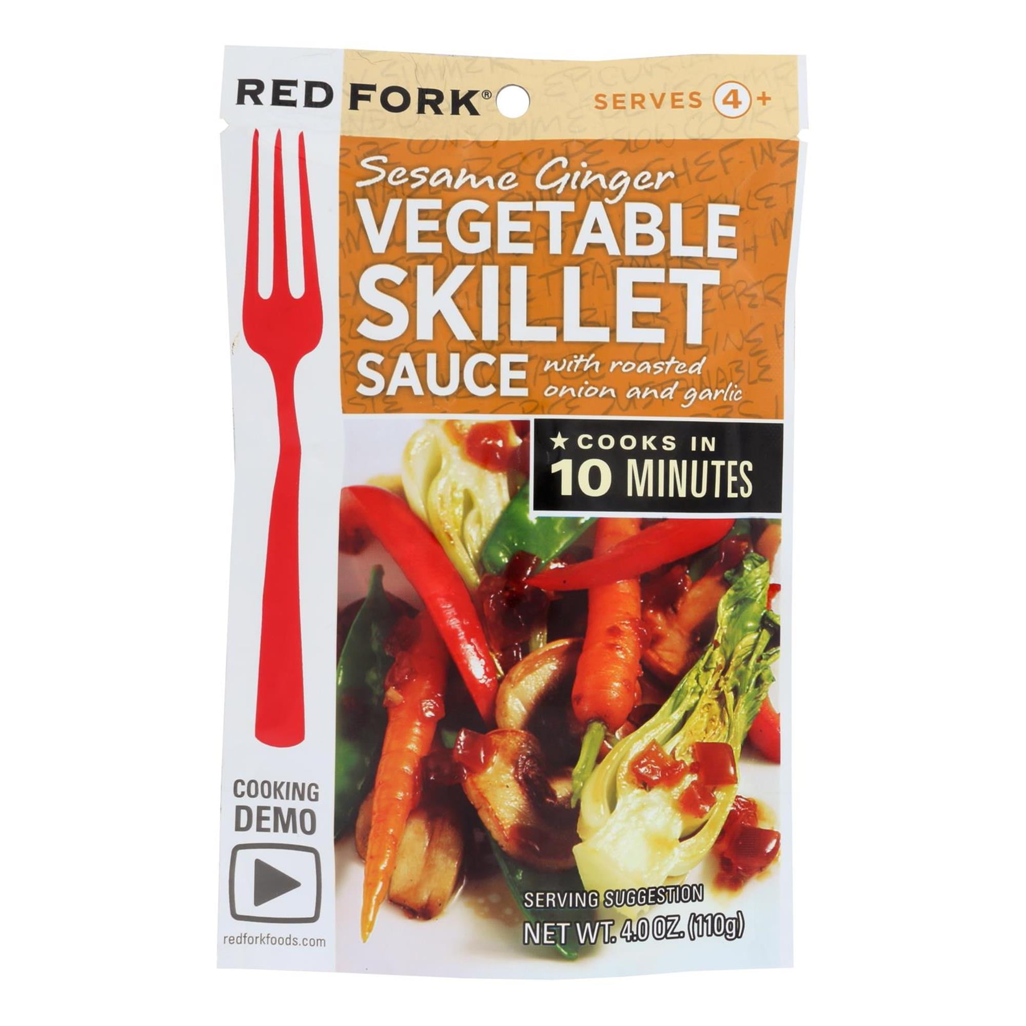 Red Fork Skillet Sauce Sesame Ginger Vegetable 4 Oz Pack of 8