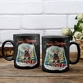 thumbnail image 3 of Merry Christmas Santa Reindeer Antlers Newfoundland Sleigh Xmas Winter Holiday Mug Newfie Dog Lover Gifts Coffee Tea Cup - 00023, 3 of 4