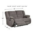 thumbnail image 5 of Signature Design by Ashley Tulen Reclining Loveseat in Gray, 5 of 14
