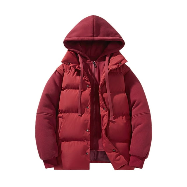Veste d'Hiver pour Hommes Deux Pièces Rembourrée Chaude