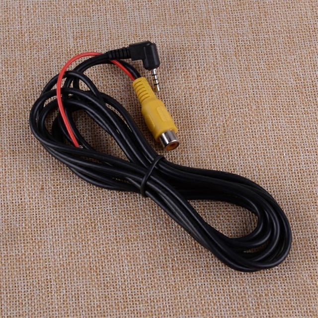 CITALL RCA to 25MM AV IN Cable for Car DVR Camcorder Rear View Parking Camera Adapter Replacement