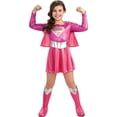 thumbnail image 6 of DC Comics Pink Supergirl Costume for Kids by Rubies, Girls Small, 6 of 7