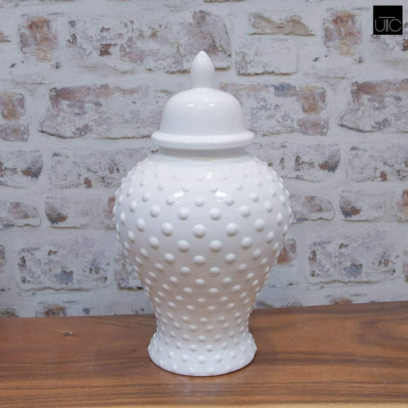 White Dotted Temple Jars