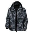 thumbnail image 4 of Luwomo Jackets for Womens Camo Jackets Lightweight Long Sleeve Hooded Windproof Outdoor Sport Coat Hiking Travel Daily Wear Tops Dark Gray,XS, 4 of 5