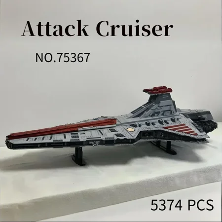 Stock NEW 75367 Biggest Venator Class Republic Attacks Cruiser Building Set Blocks Bricks Toys for Kids Birthday Gifts Decorate