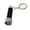 black, variant on Mini Aluminum Alloy Keychain Torch 5Led Flashlight For Outdoor Adventure