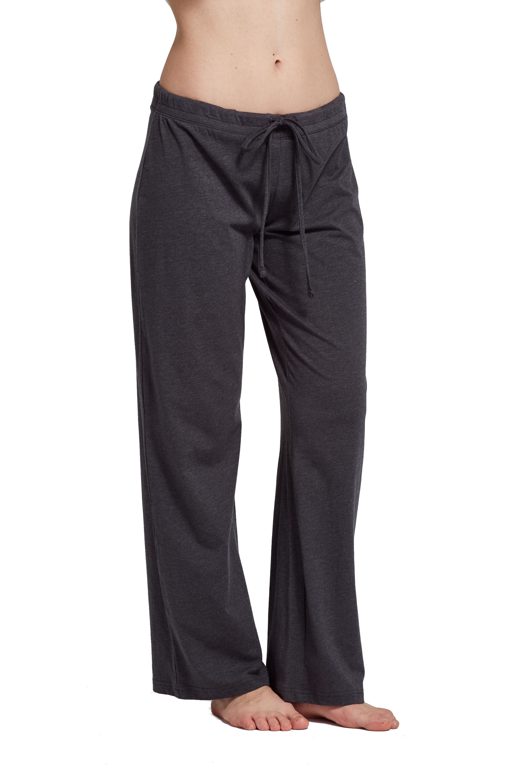 CYZ Women's Casual Stretch Cotton Pajama Pants Simple Lounge Pants ...