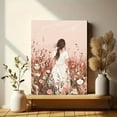 thumbnail image 6 of Girl in Flower Field Canvas Wall Art，Suitable for Living Room， Bedroom， Office， Bathroom， and Dinning Room Decoration, 6 of 8
