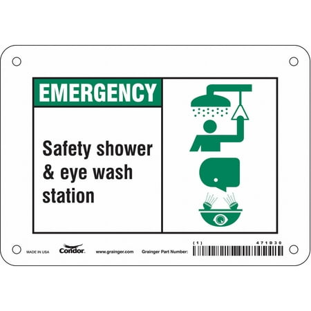 

Condor Safety Sign 5 in x 7 in Polyethylene 471D30 471D30 ZO-G5239600
