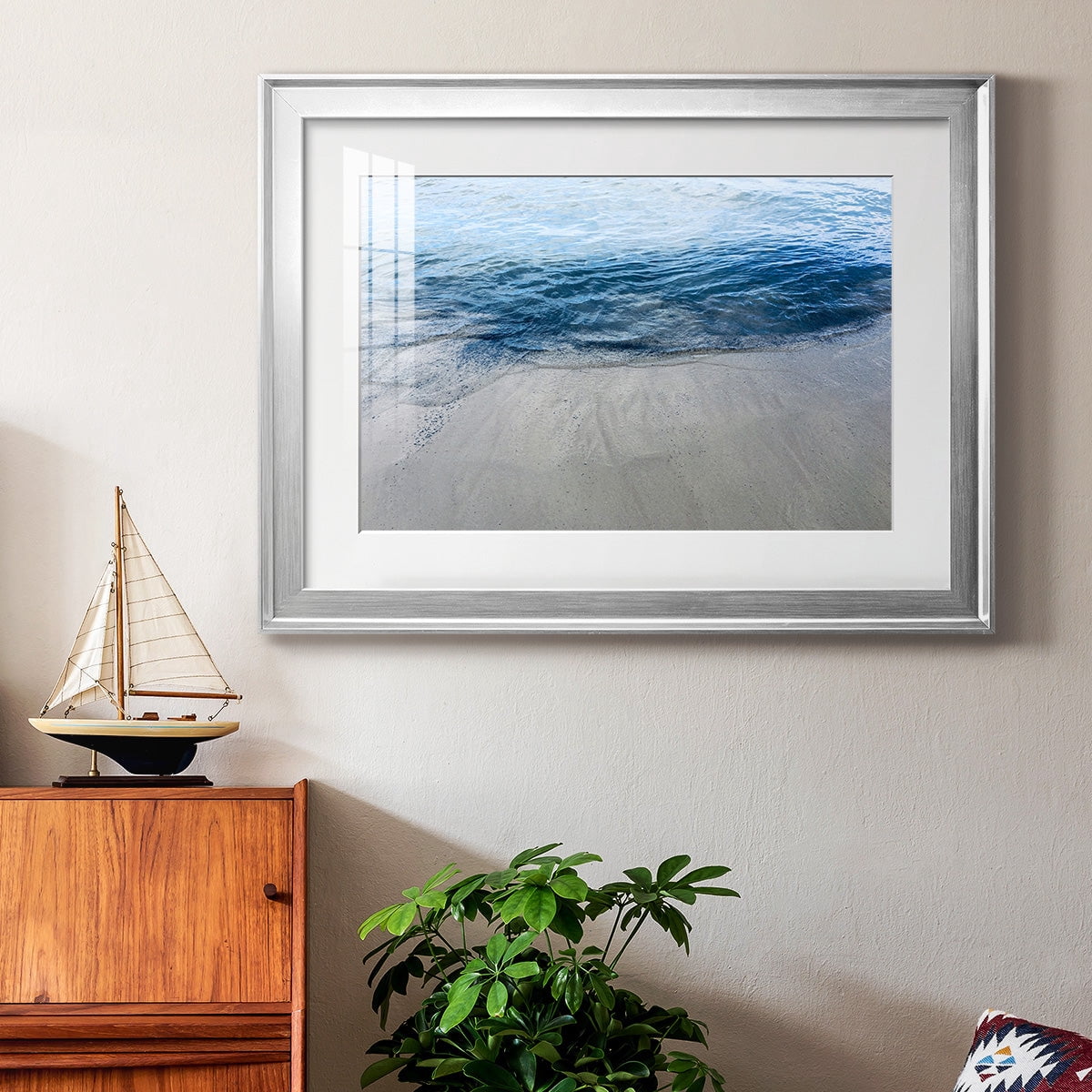 Aegean Blue Water Premium Framed Print - Ready to Hang