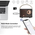 thumbnail image 2 of Retro bluetooth speaker bluetooth mini speaker outdoor wireless speaker with clear stereo sound rich bass, 2 of 8