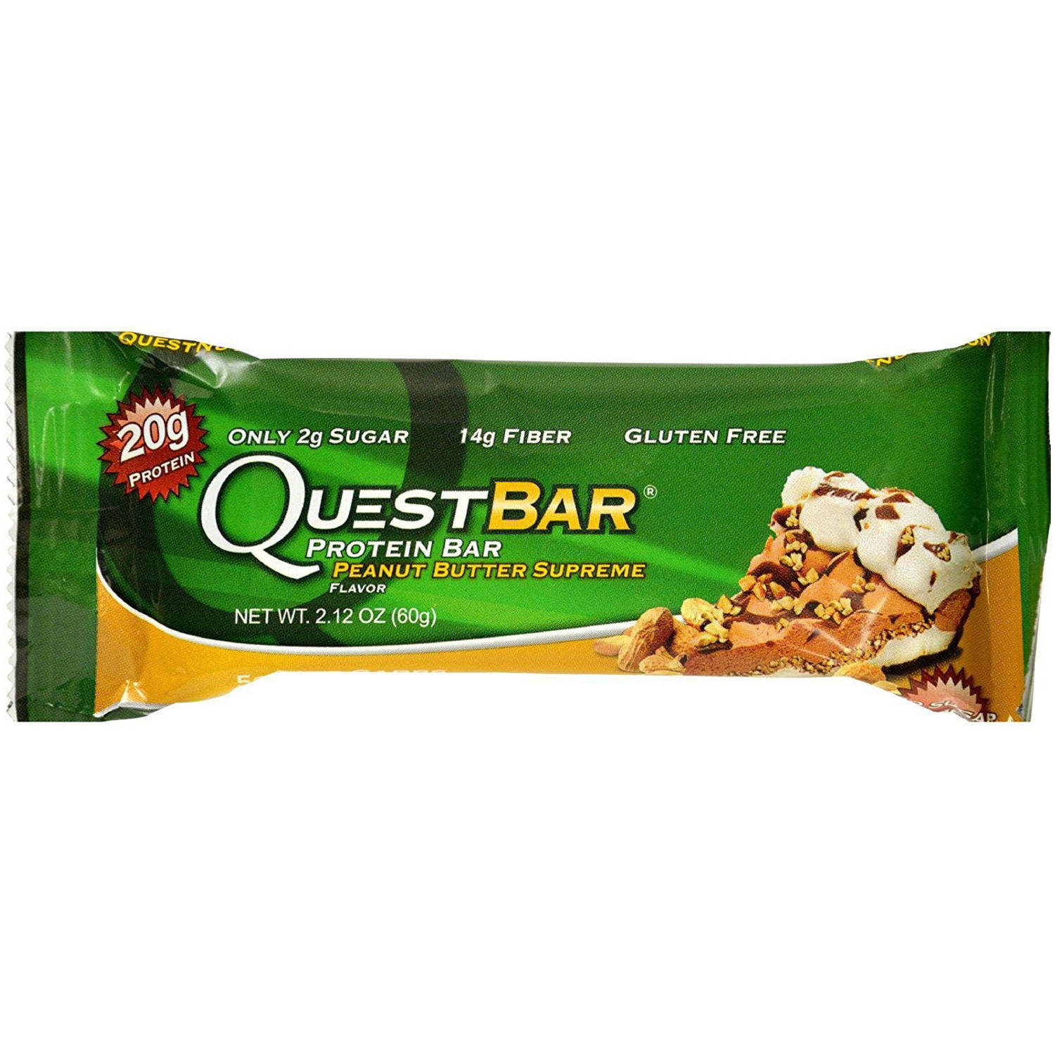 Quest Bar, Peanut Butter Supreme, 2.12 OZ (Pack of 12)