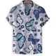 thumbnail image 3 of Camisa hawaiana con estampado de mariposa en 3D de dibujos animados, blusa de solapa de manga corta para hombre, camisetas casuales holgadas para vacaciones de verano en la calle, 3 of 4