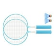 thumbnail image 3 of Badminton Racket, Children Badminton Racket Set Falling  Slip Proof Handle Large Mesh Anti Deformation Alloy Frame  For Indoor Exercise, 3 of 8