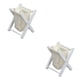 thumbnail image 2 of Tholdsy Cesta de ropa plegable a escala 1/12, juego de rol interactivo de madera, almacenamiento de ropa sucia infantil, Mini armario de Color Blanco 2piezas Tholdsy CBP216826, 2 of 6