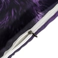 thumbnail image 4 of 3 Pcs Soft Bedding Set, Includes 1 Duvet Cover with Zipper And 2 Pillow,Shams Purple Wolf King(102"×90"), 4 of 8