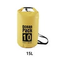 thumbnail image 3 of Waterproof Bags Multifunctional Outdoor Backpack Large-Capacity Equipment Foldable Kayak Rafting Bag Pool Beach Sports Yellow 15L Shoulders, 3 of 9