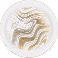 thumbnail image 6 of PLASTICPRO Elegant Plastic Dinner Plates Set Gold Silver Curve Plastic Silverware, 64 Pack, 6 of 6