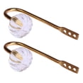 thumbnail image 1 of 2 Tiradores Metal Alta Tiradores Acero Inoxidable Tiradores para Cajones Perchas Ganchos para Cortinas (párrafo 3) Dorado, 1 of 9
