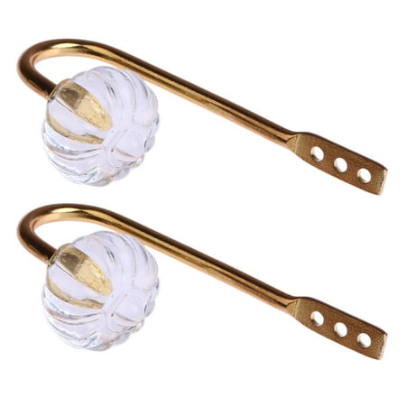 

Joyfeel 2pcs Curtain Hanger Hook Wall Buckle Rustic Handle for Closet Drawer
