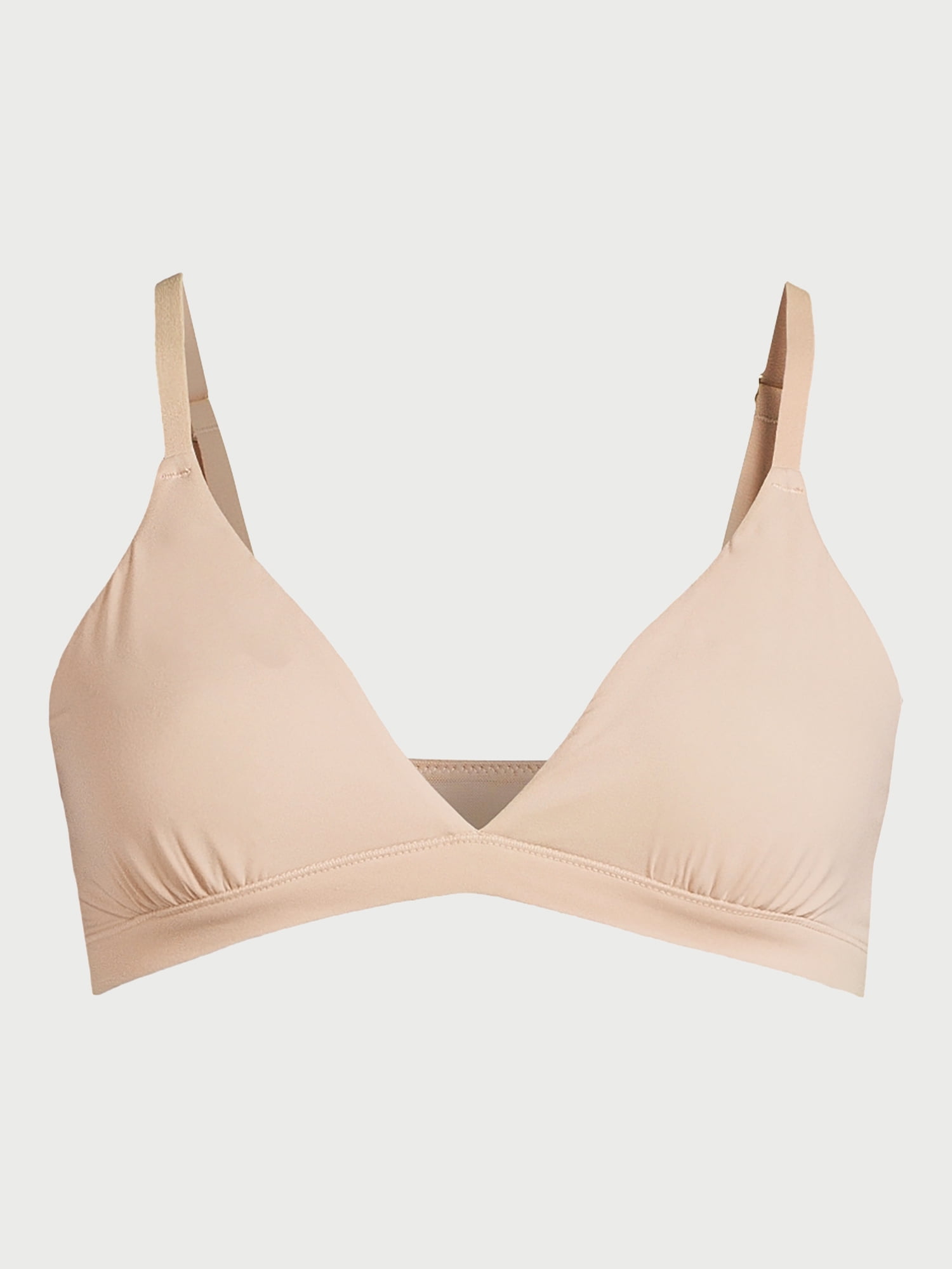 Joyspun Women's Fit Stretch Triangle Bralette, Sizes S to